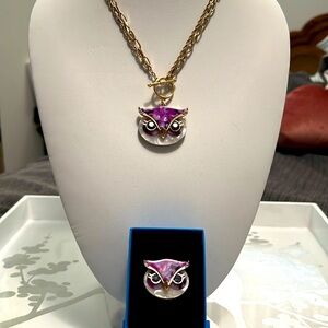 Adorable Betsey Johnson Owl set